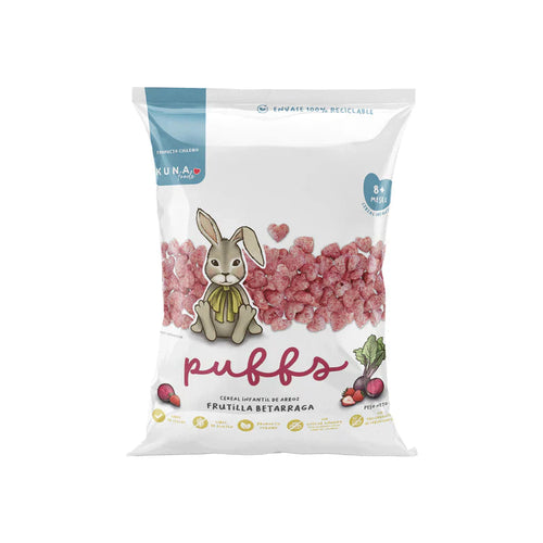 Puff Kuna Foods sabor frutilla betarraga individual 10g