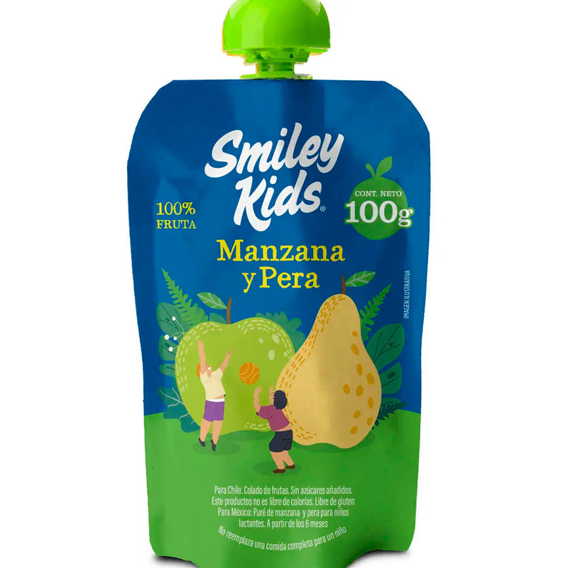 Compota Manzana Pera Smiley Kids