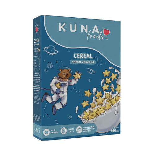 Cereal Sabor Vainilla Sin Azúcar Kuna Foods 280g