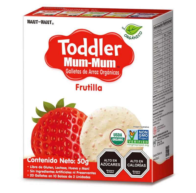 Toddler Mum-Mum Frutilla Orgánicas 50g