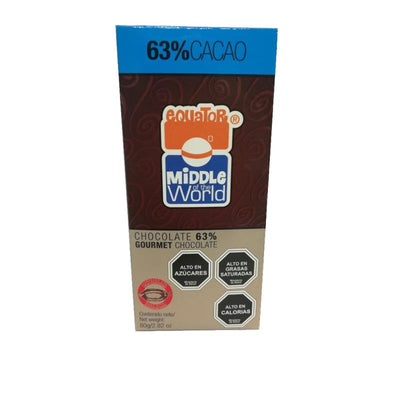 Barra Chocolate Premium 63% cacao 80gr