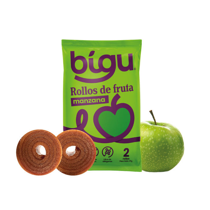 Bigu Manzana (Rollo de fruta) 25g
