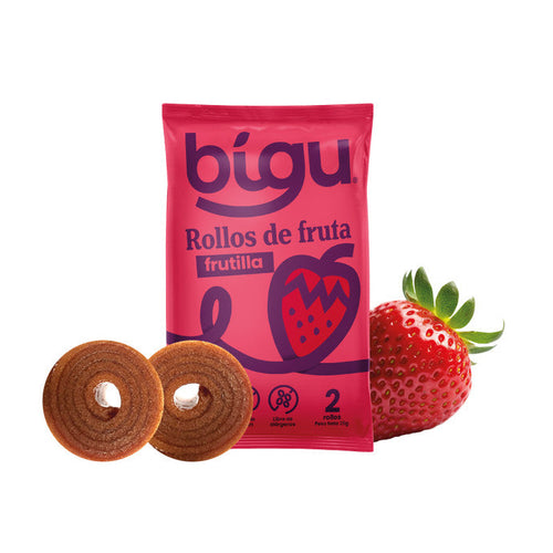 Bigu Frutilla (Rollo de fruta) 25g