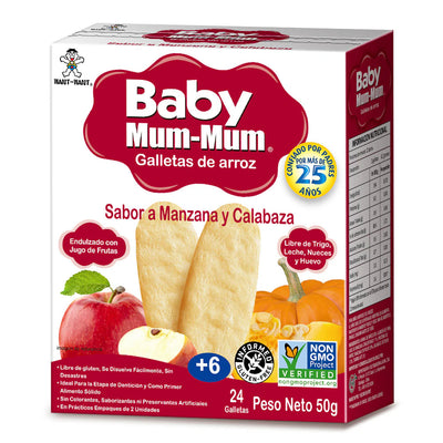 Galletas Baby Mum-Mum sabor manzana y zapallo