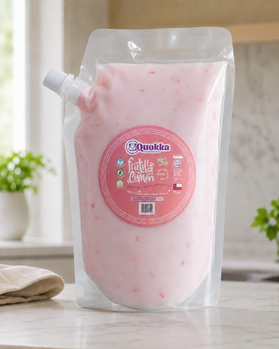 Yogurt Vegano Frutilla Limón DoyPack 1L