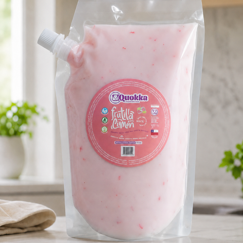 Yogurt Vegano Frutilla Limón DoyPack 1L