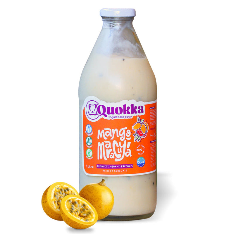 Yogurt Vegano de Coco Mango Maracuyá 1L (pote)