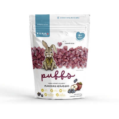 Puff Manzana Arándano Familiar 50g Kuna Foods