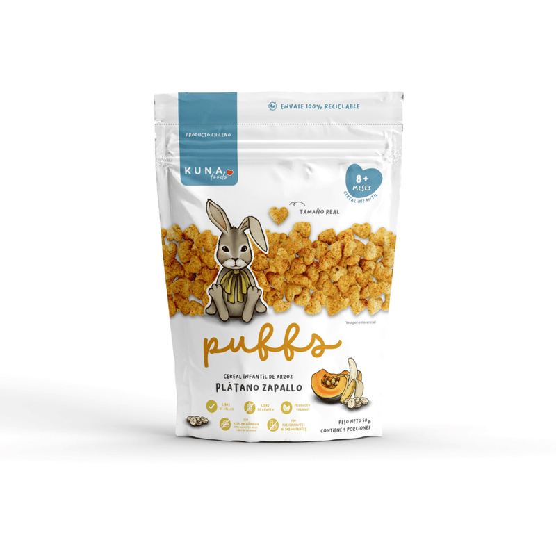 Puff Plátano Zapallo Familiar 50g Kuna Foods