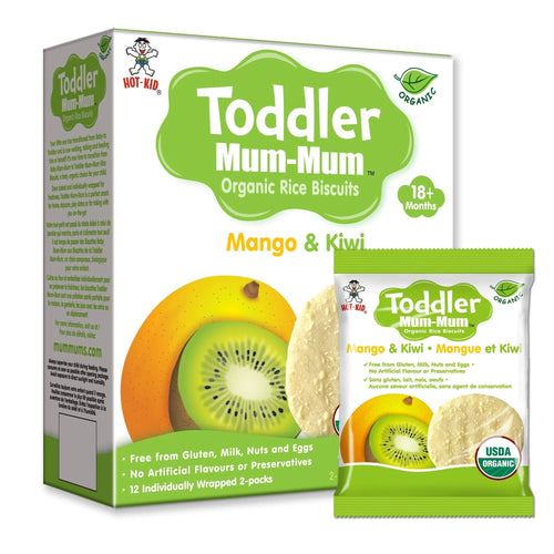 Toddler Mum-Mum Galletas de Arroz con Mango y Kiwi Orgánico 50g