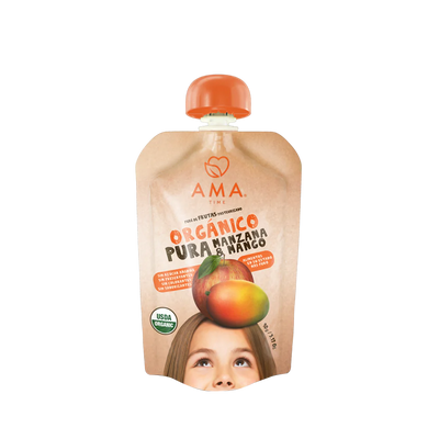 Puré manzana mango orgánico 90g
